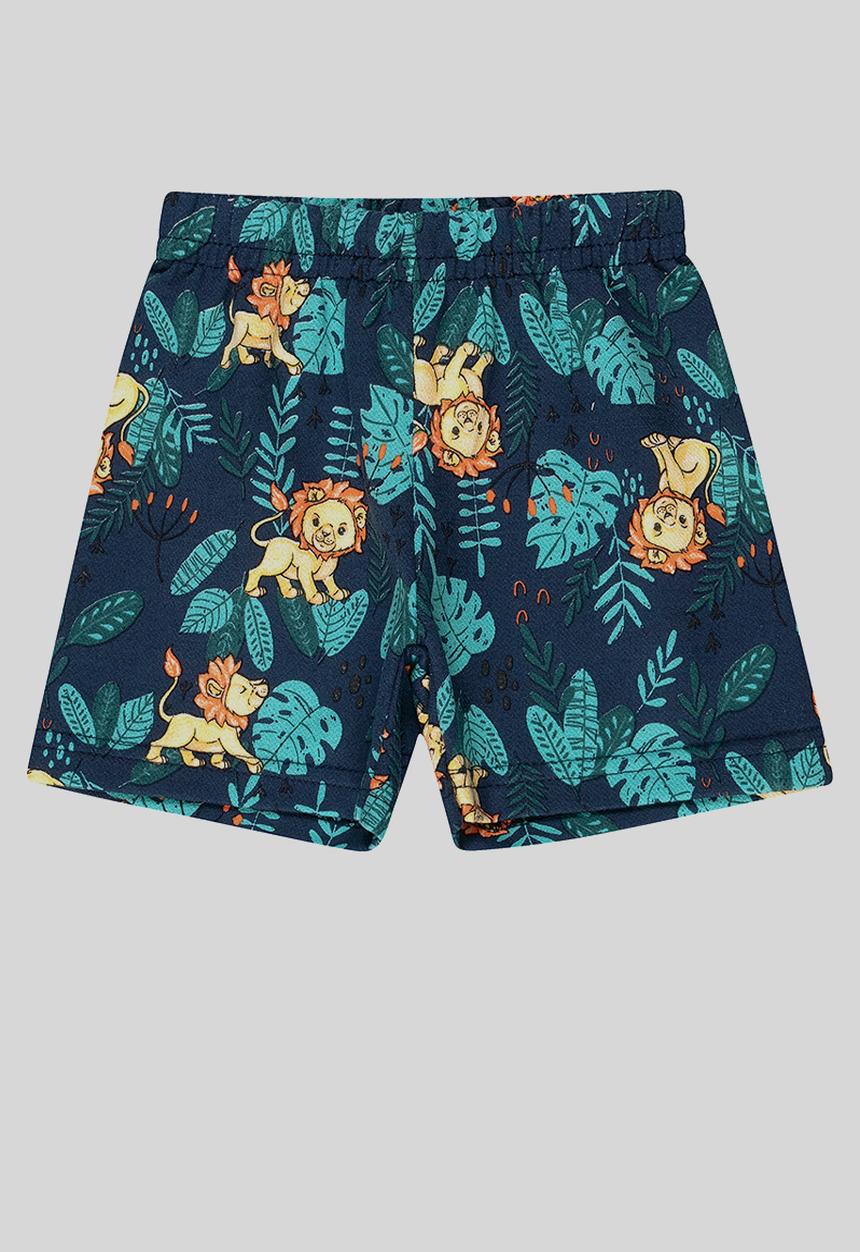 Bee Loop - Baby boys printed tank top & shorts set - white & blue 