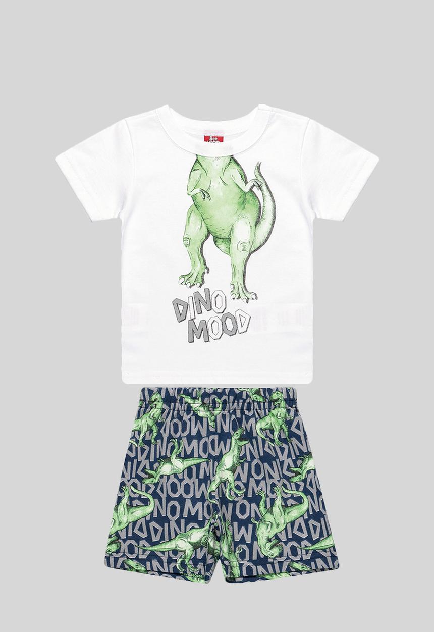Bee Loop - Baby boys dino tee & shorts set - multi 
