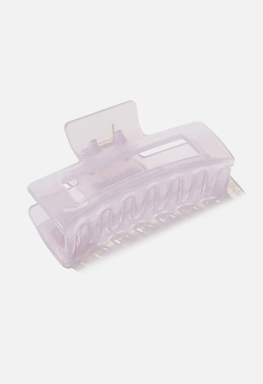 Rubi - Amber hair claw - transparent lilac
