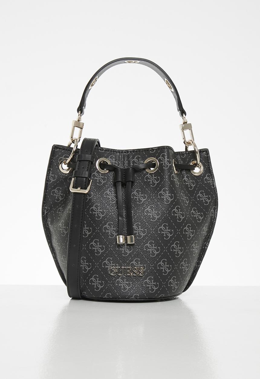 GUESS - Washington mini drawstring bucket - black 
