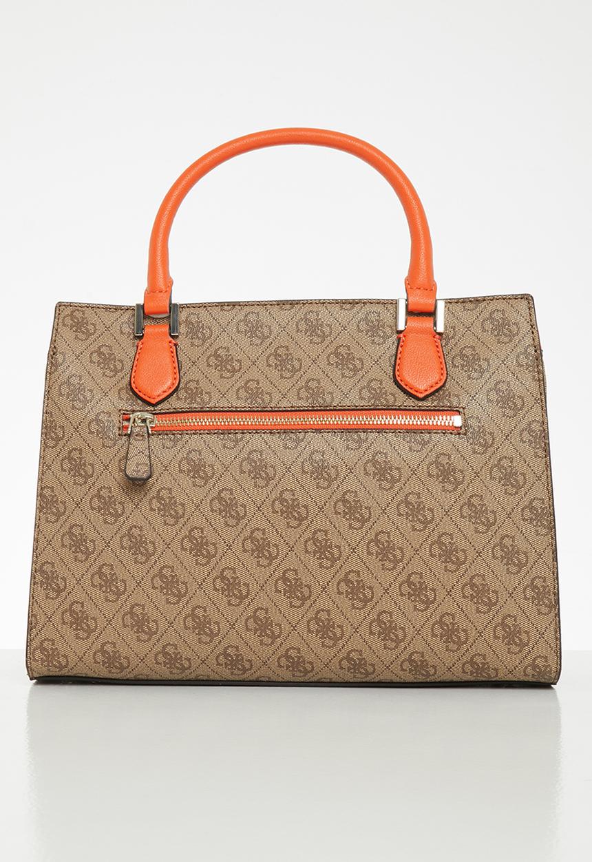 GUESS - Alisa girlfriend satchel - latte & orange