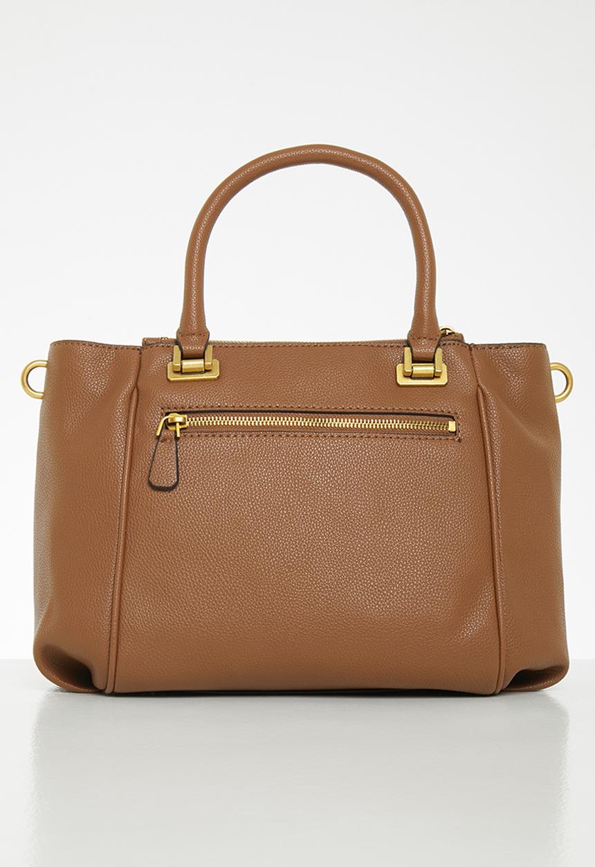 GUESS - Destiny status satchel - cognac
