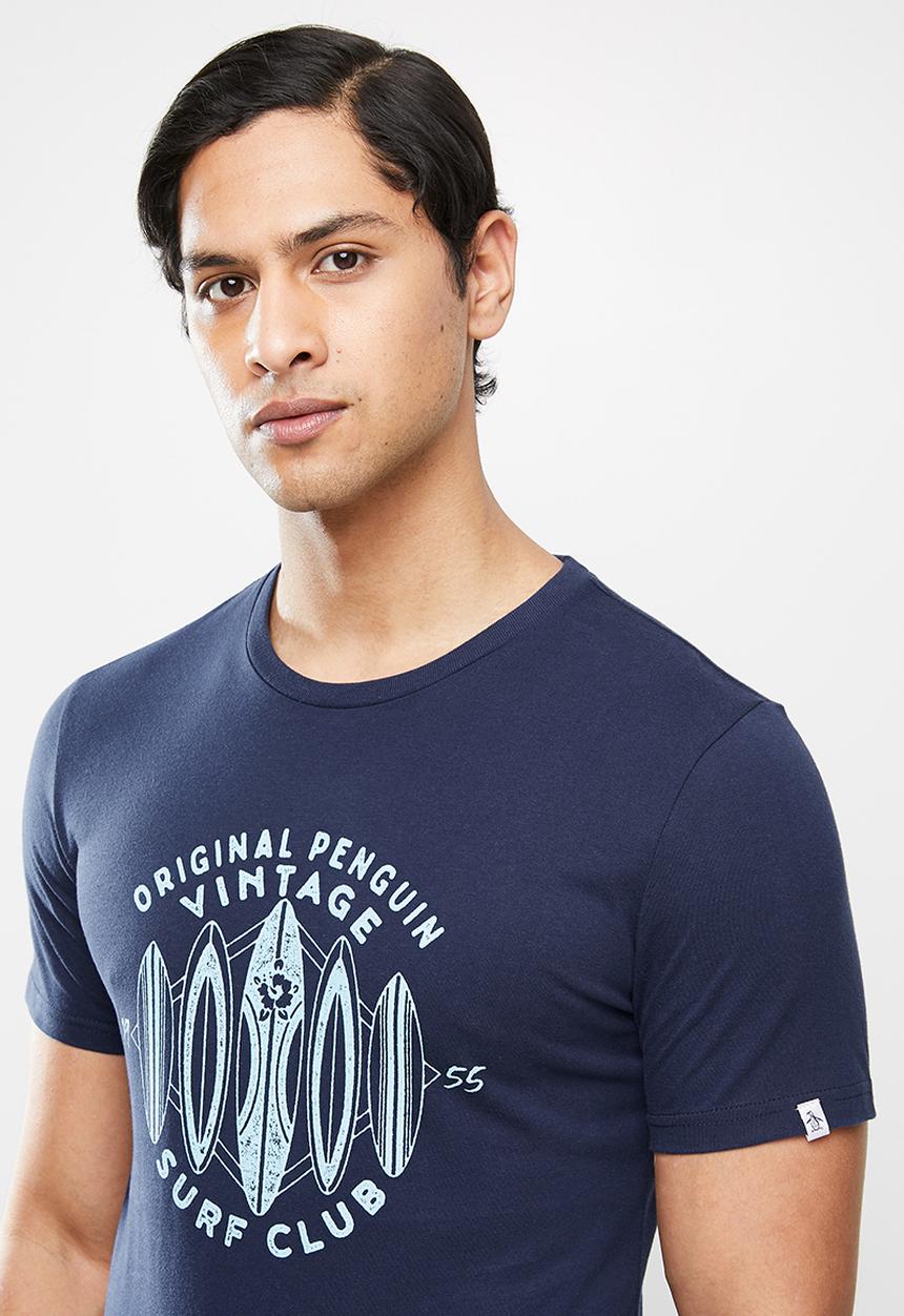 Original Penguin - Vintage surf tee - navy