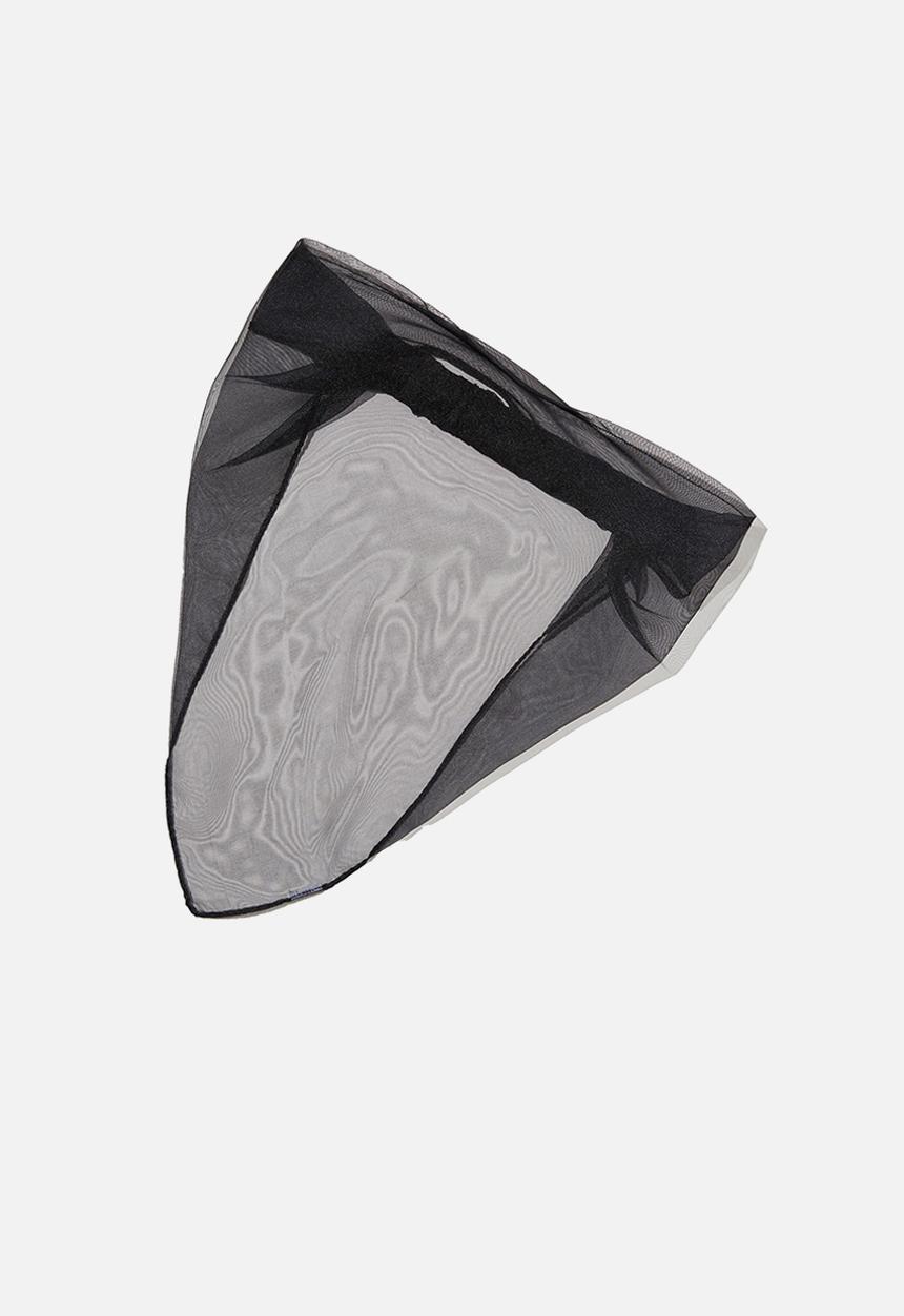 Rubi - Pia elastic bandana - black chiffon