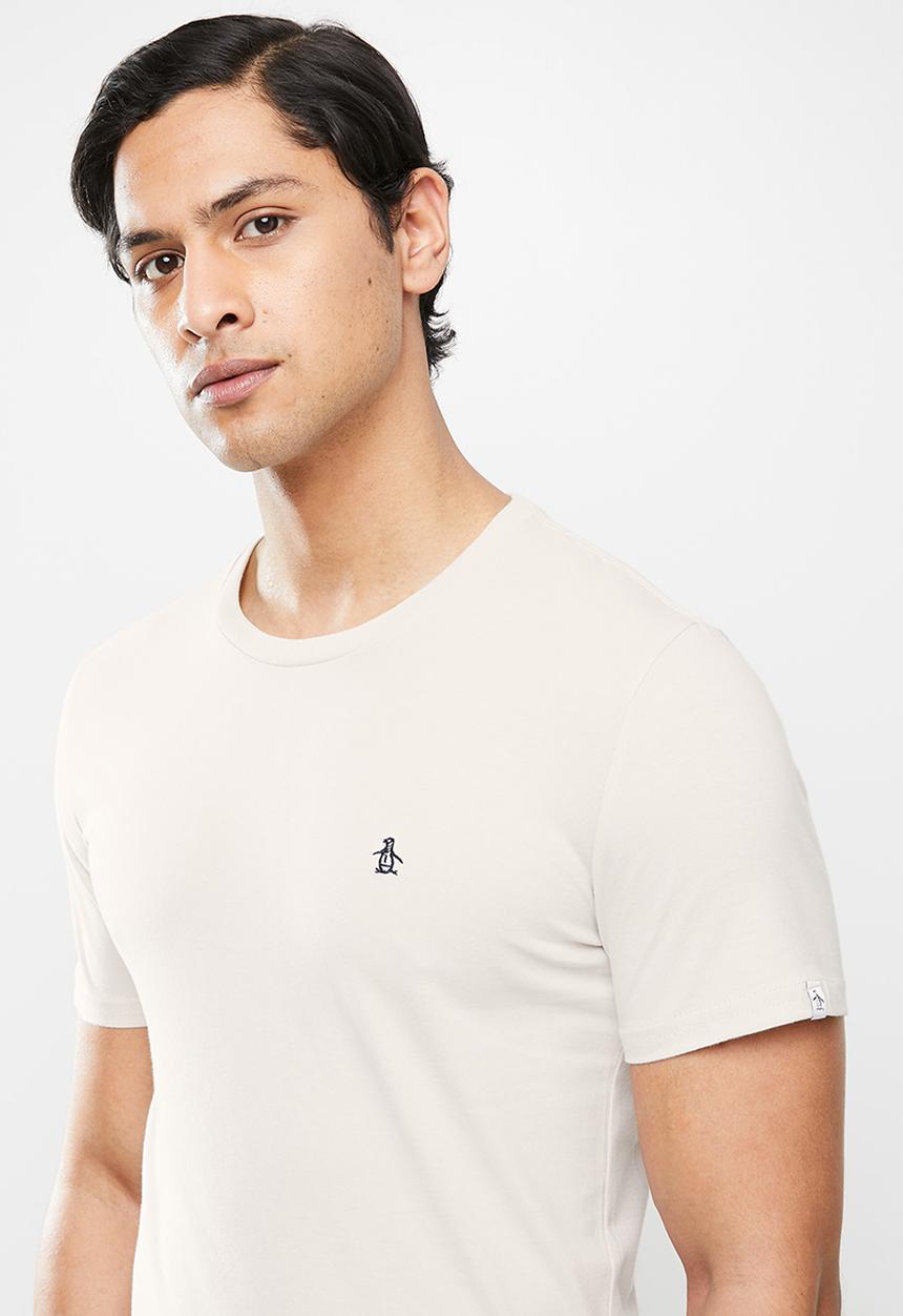 Original Penguin - Embroidered tee - stone