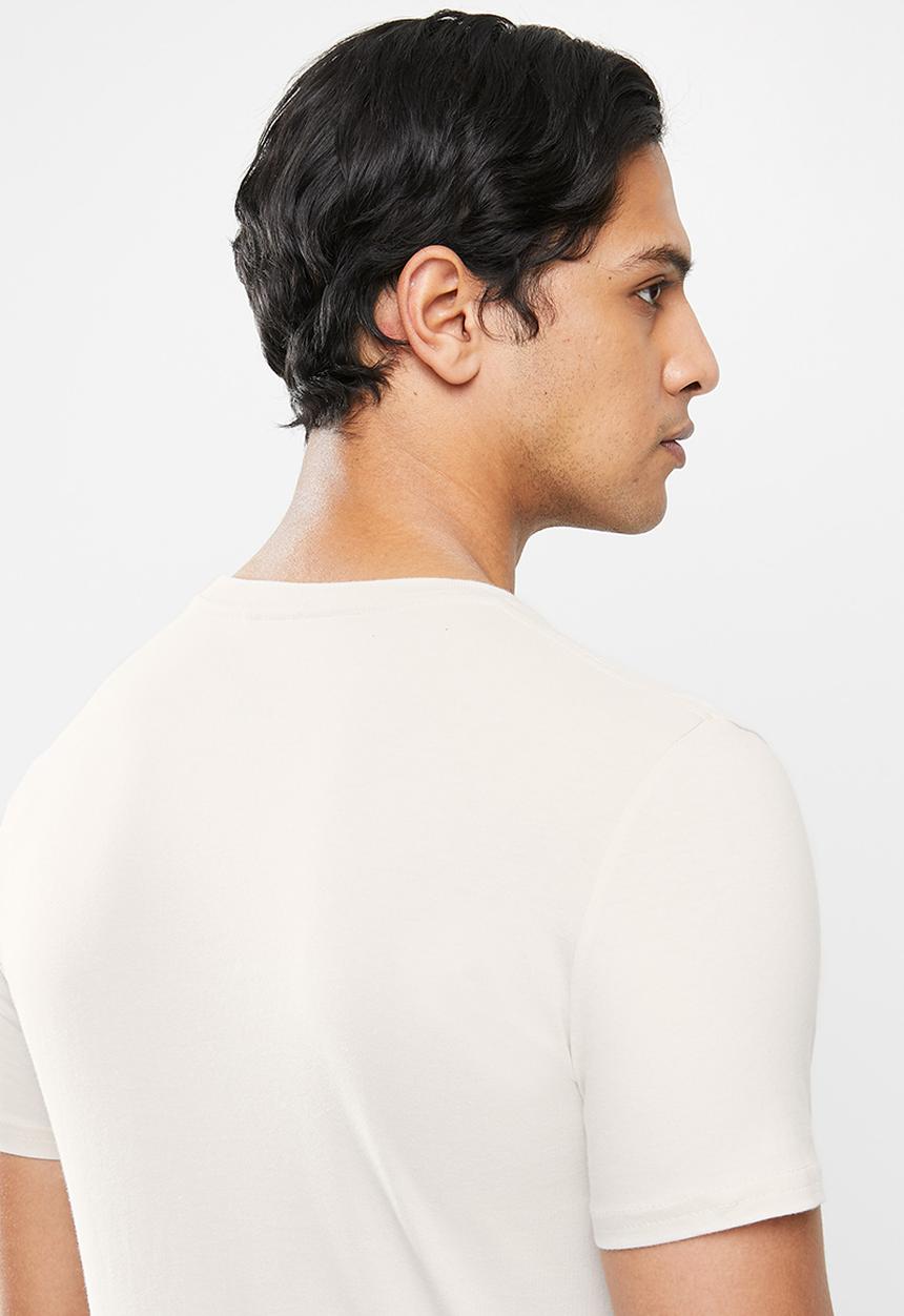 Original Penguin - Embroidered tee - stone