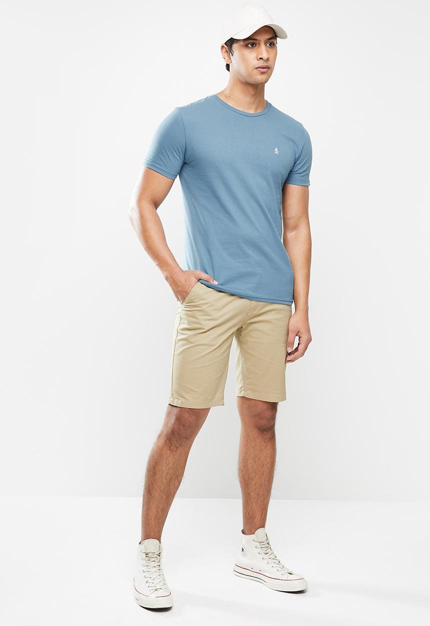 Original Penguin - Embroidered tee - blue