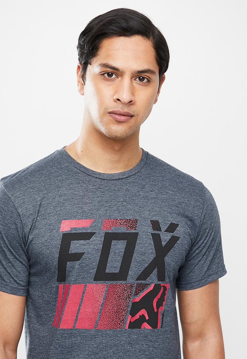 Fox - Overspray short sleeve tee - heather navy