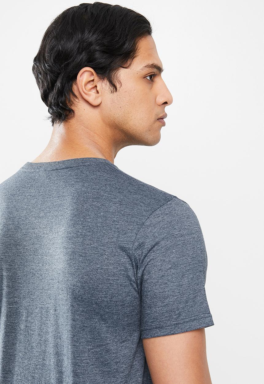 Fox - Overspray short sleeve tee - heather navy