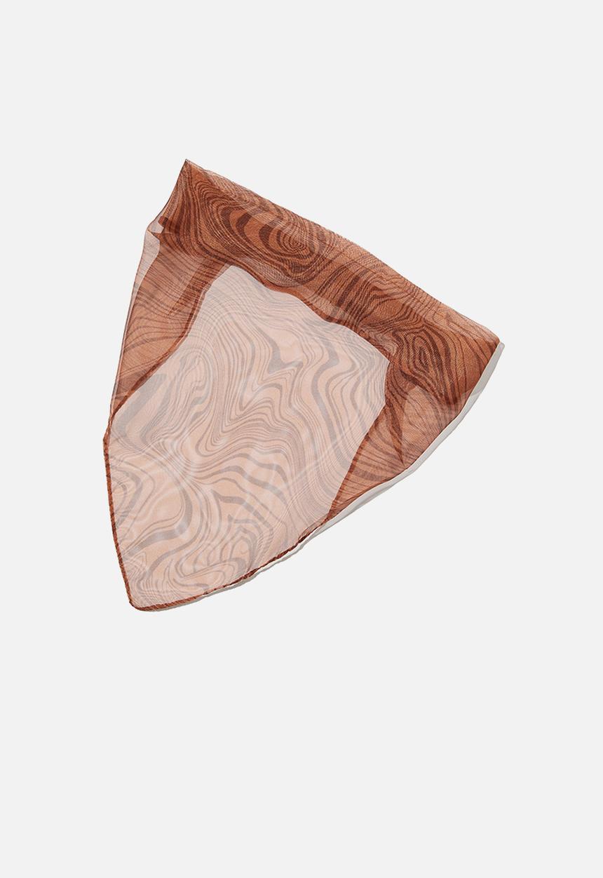 Rubi - Pia elastic bandana - shirley swirl honeycomb chiffon