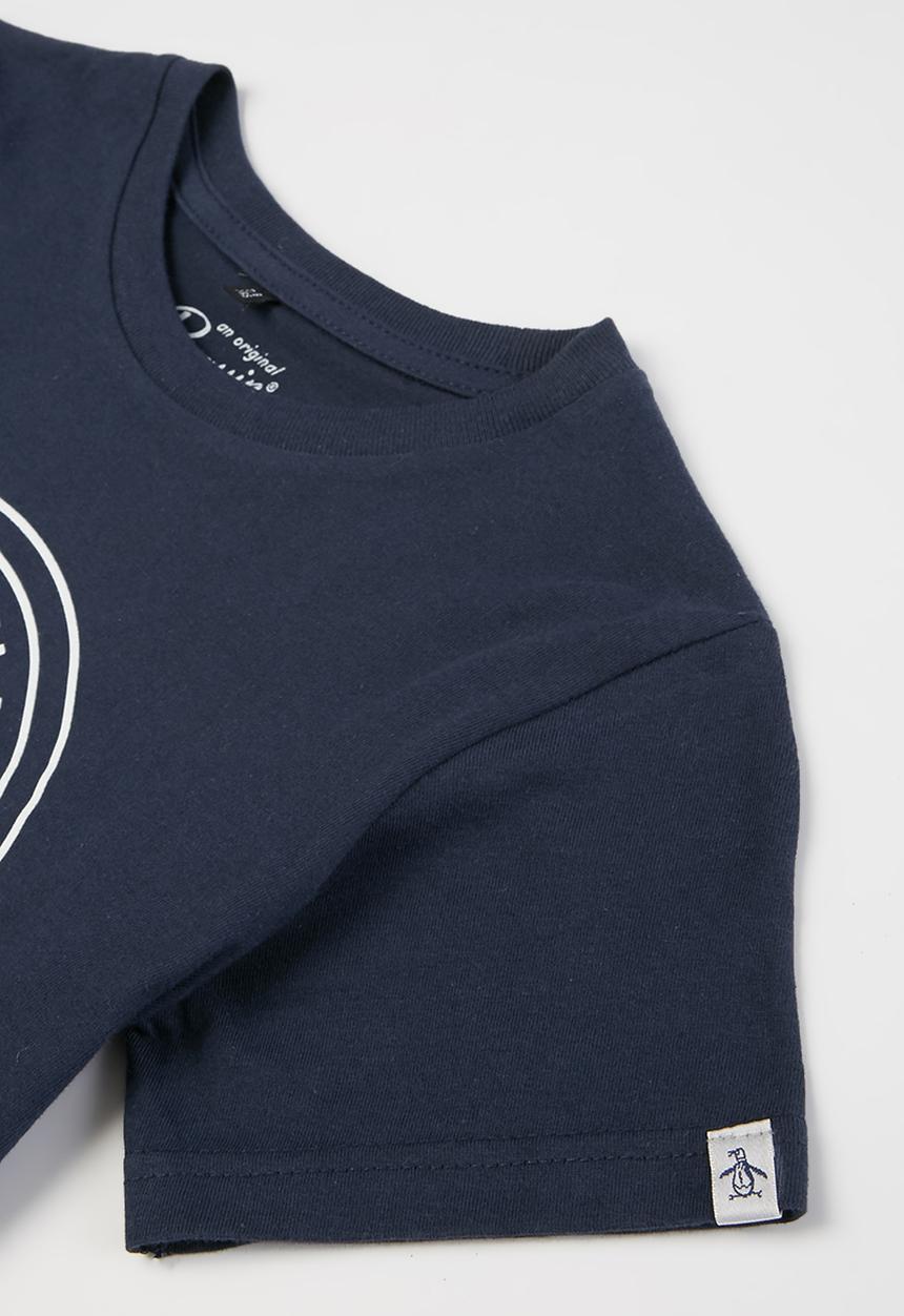 Original Penguin - Logo stamp tee - navy