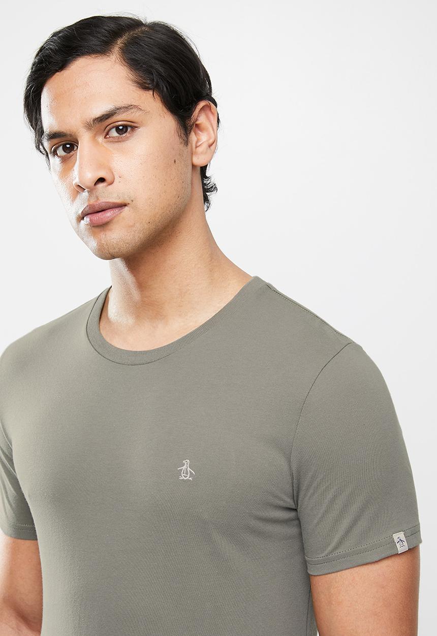 Original Penguin - Embroidered tee - grey