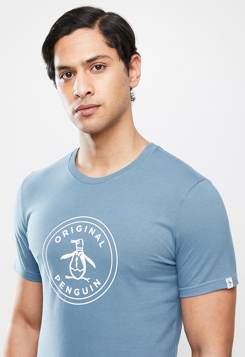 Original Penguin - Logo stamp tee - blue