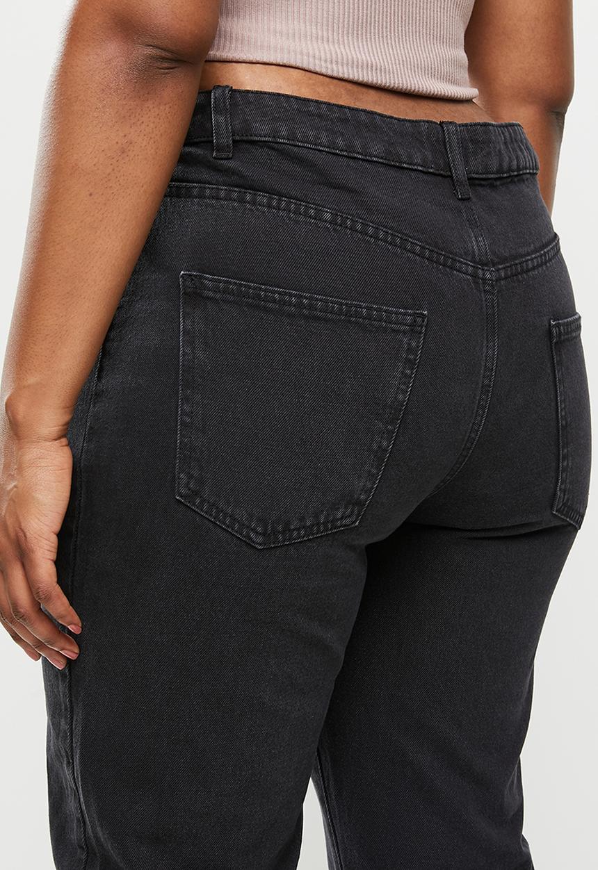 Cotton On - Curve dad jean - black