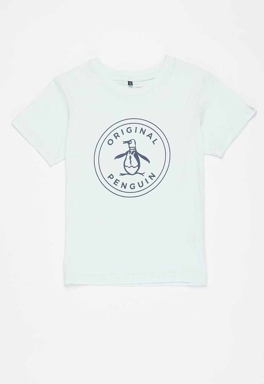 Original Penguin - Logo stamp tee - light blue