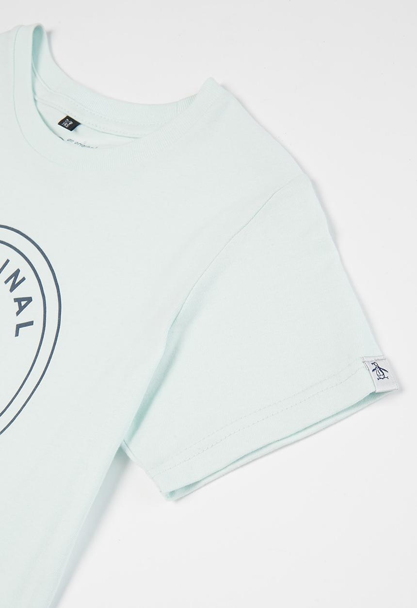 Original Penguin - Logo stamp tee - light blue