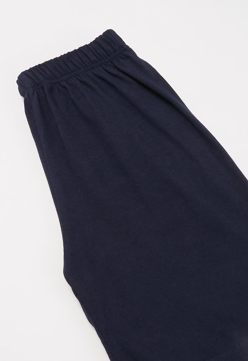 Rebel Republic - Tee & shorts pj set - blue & navy