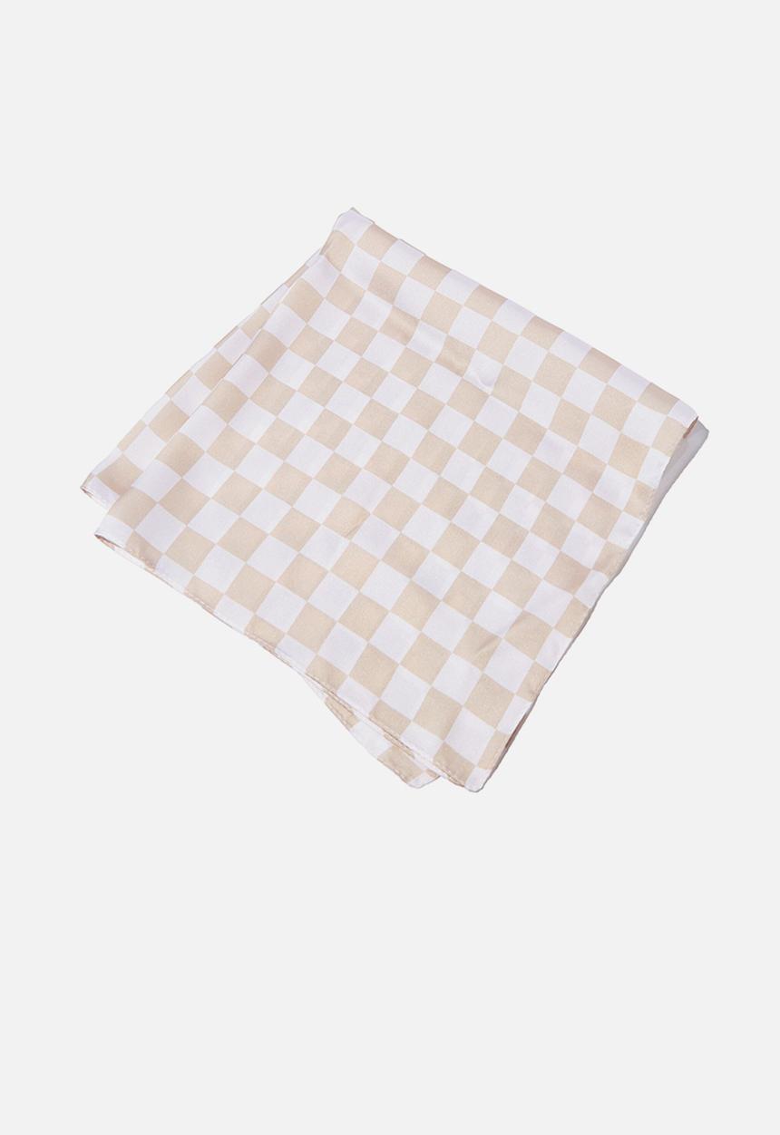 Rubi - Soho bandana - checkerboard taupe