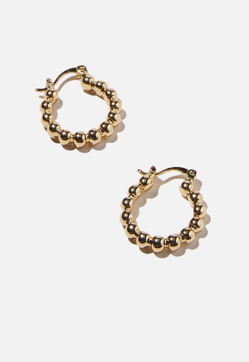 Rubi - Premium everyday hoop - gold plated ball hoop