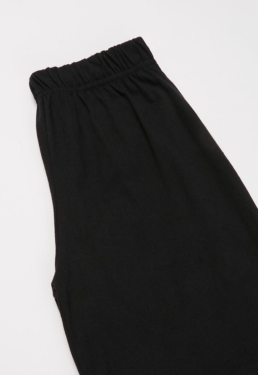 Superbalist - Tee & shorts pj set - black