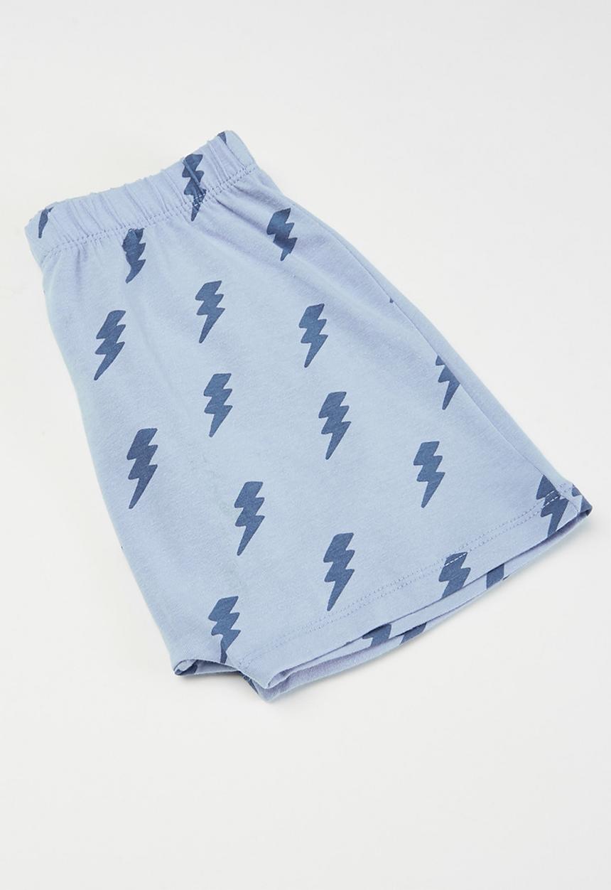 Cotton On - 3 Pack bundle Hudson short sleeve pyjama set - blue & white 