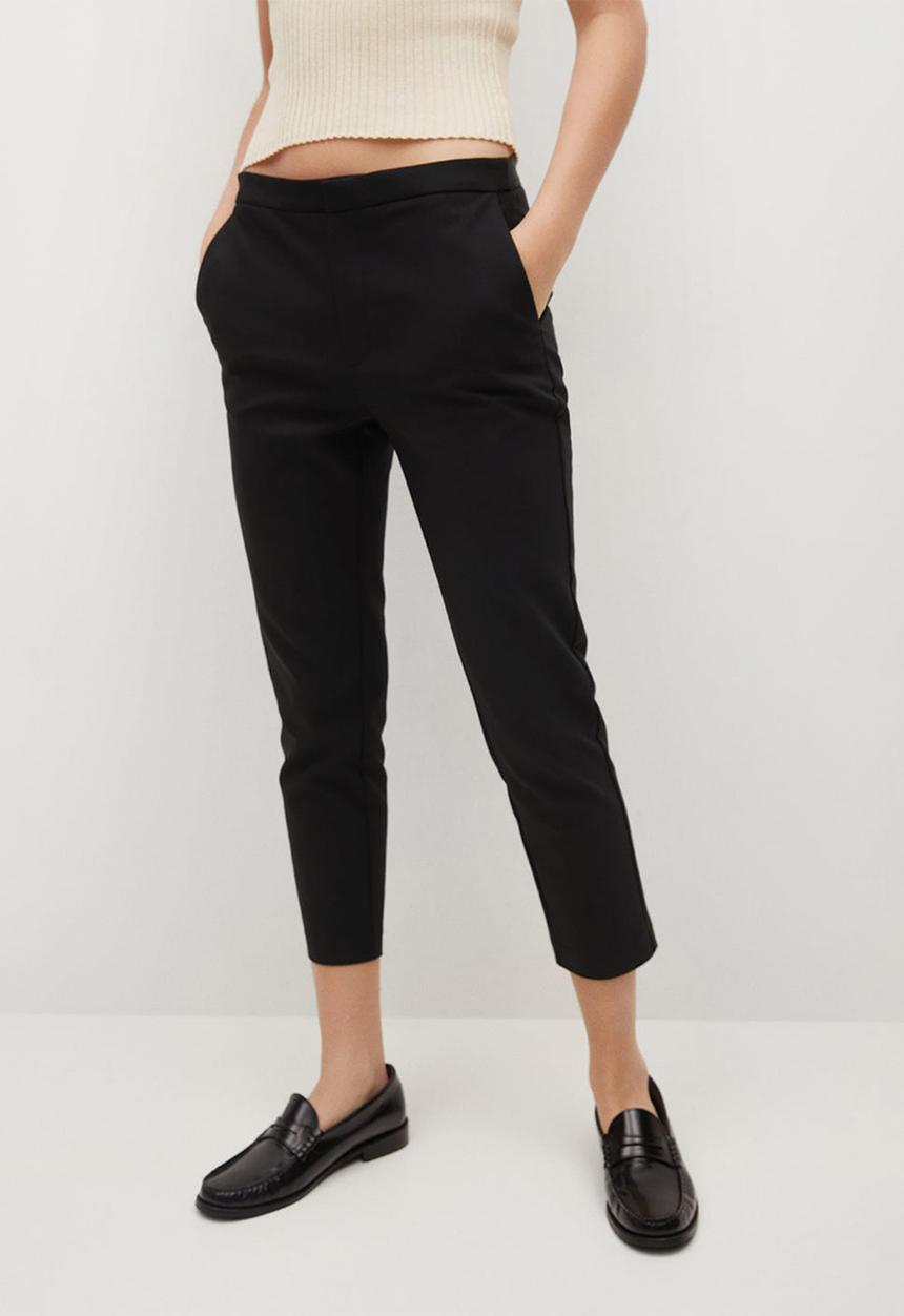 MANGO - Trousers malu-h - black