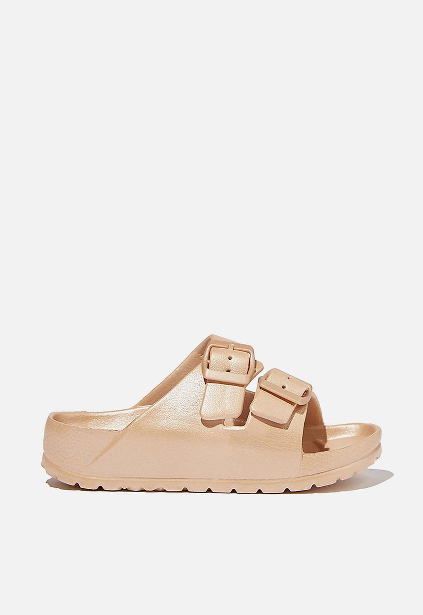 Cotton On - Twin strap slide - gold