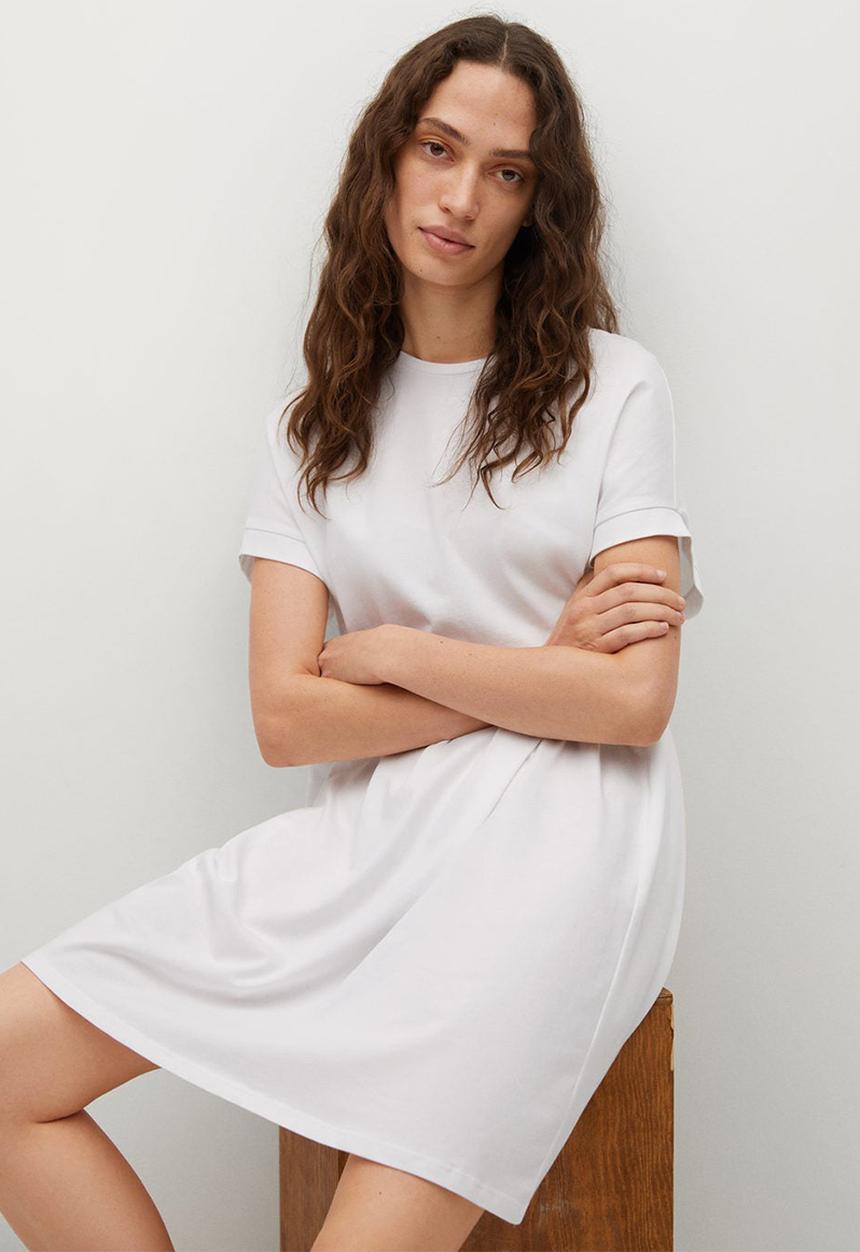 MANGO - Dress gisele - white