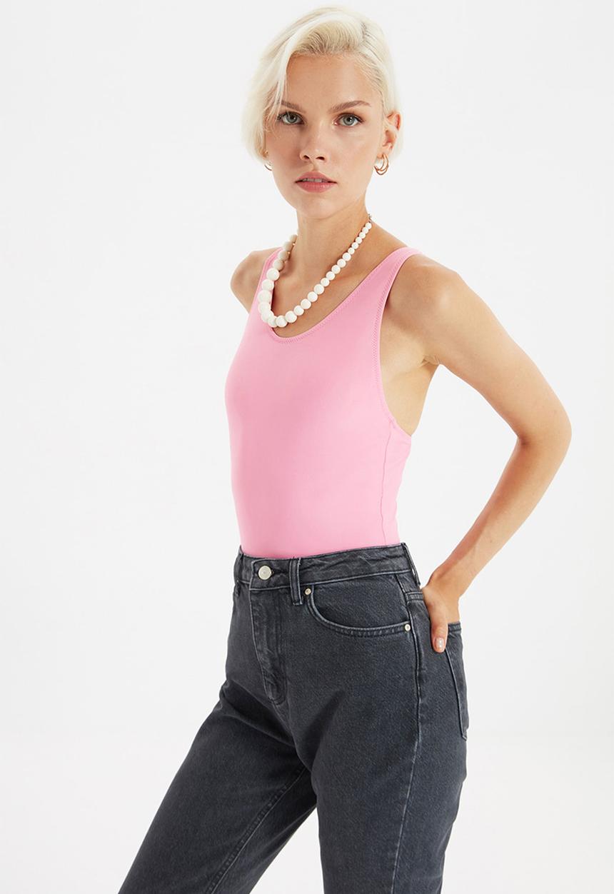 Trendyol - High waist mom jeans - black