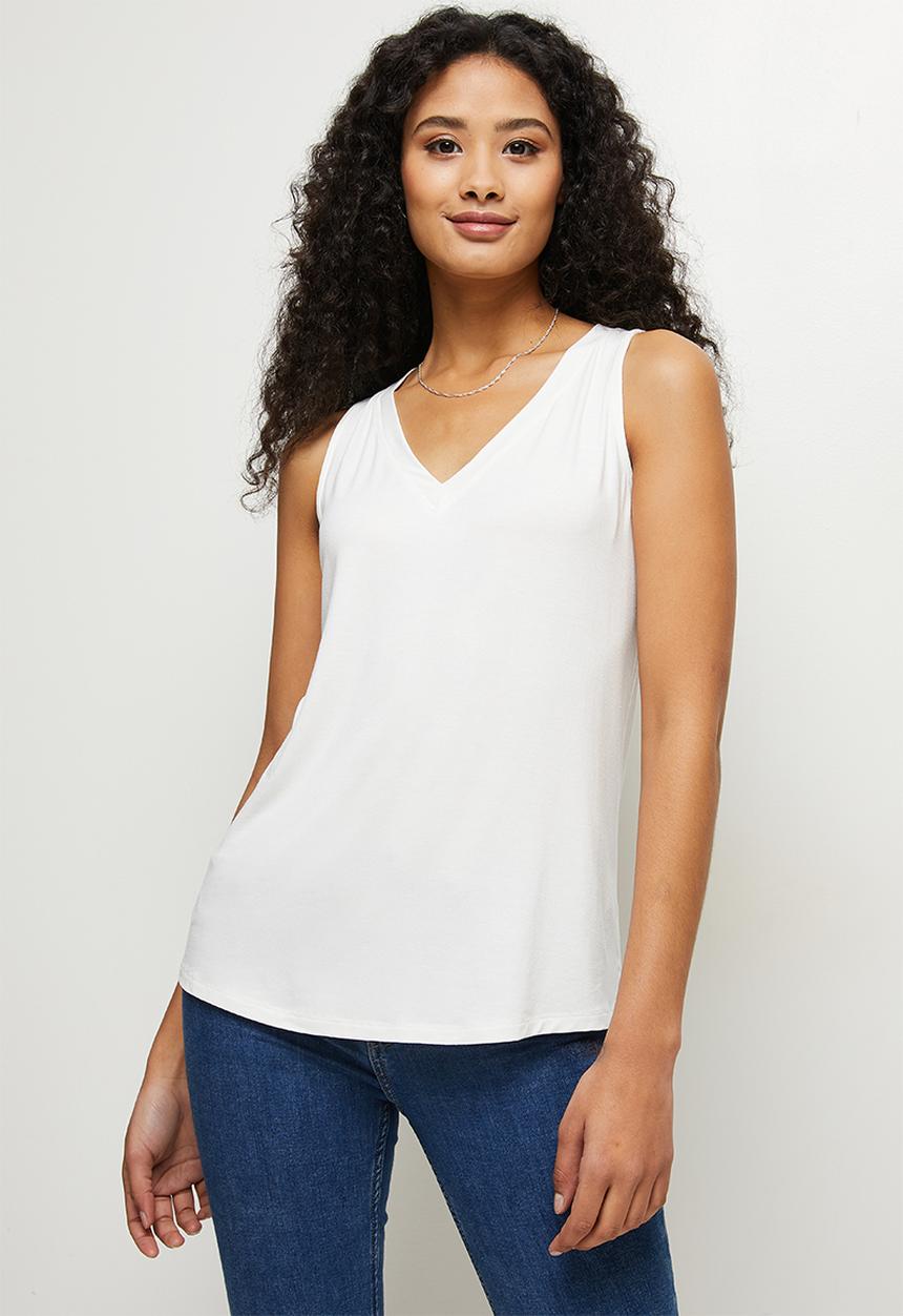 edit - Loose fit vest - milk