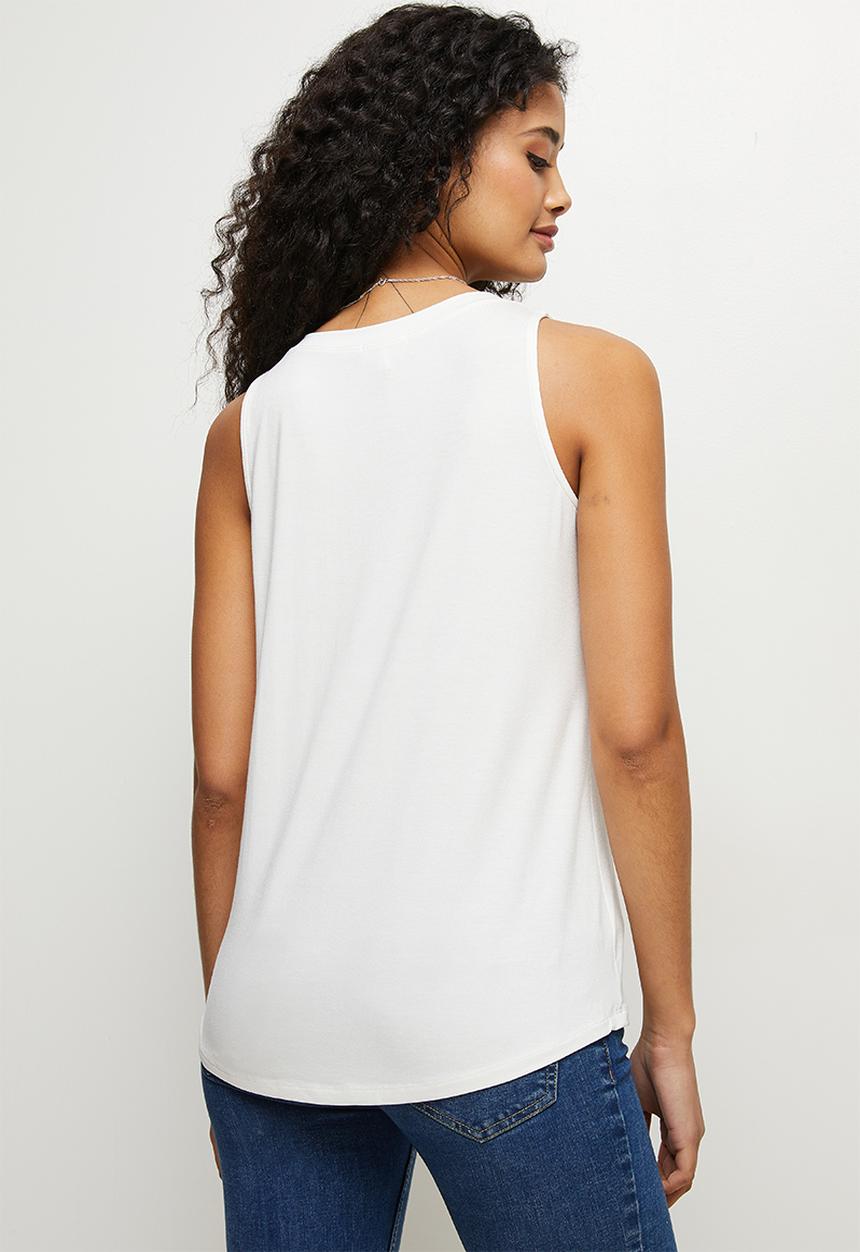 edit - Loose fit vest - milk