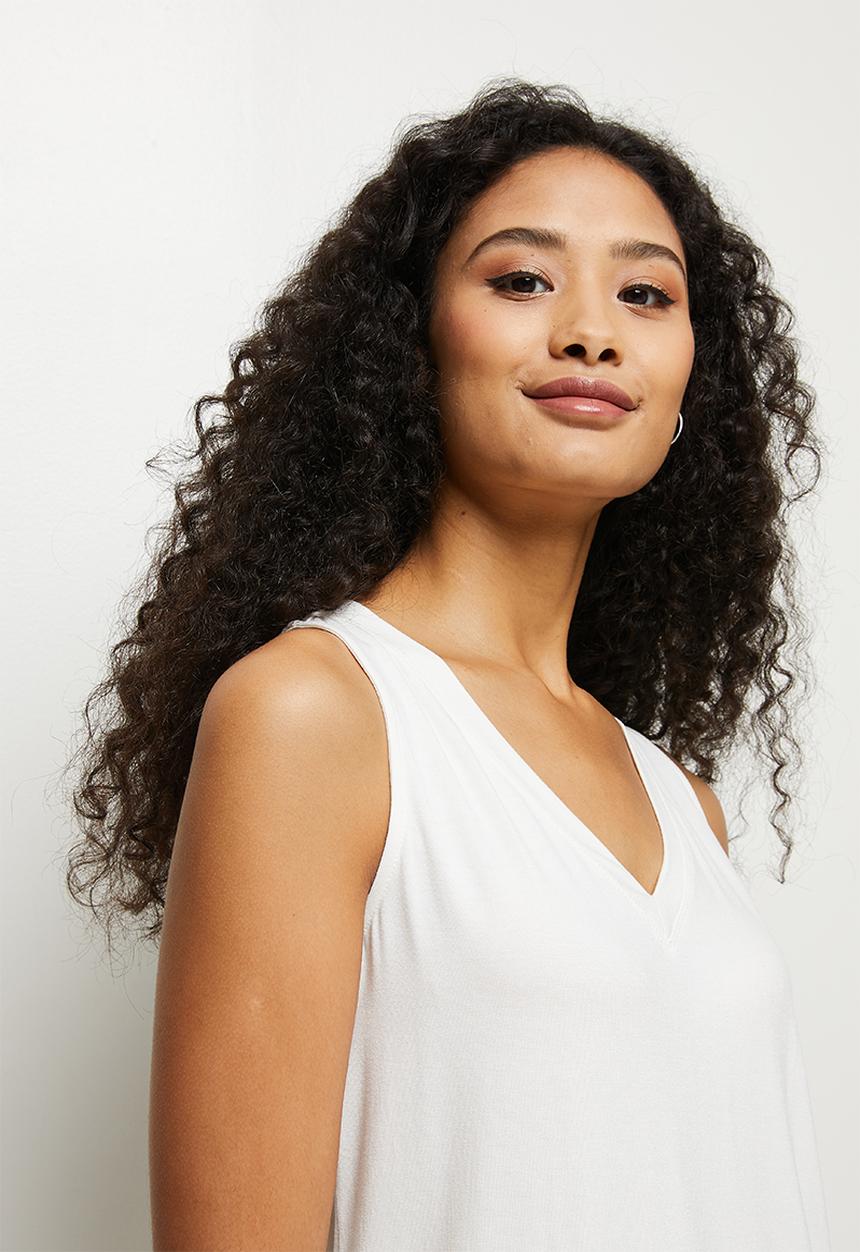 edit - Loose fit vest - milk