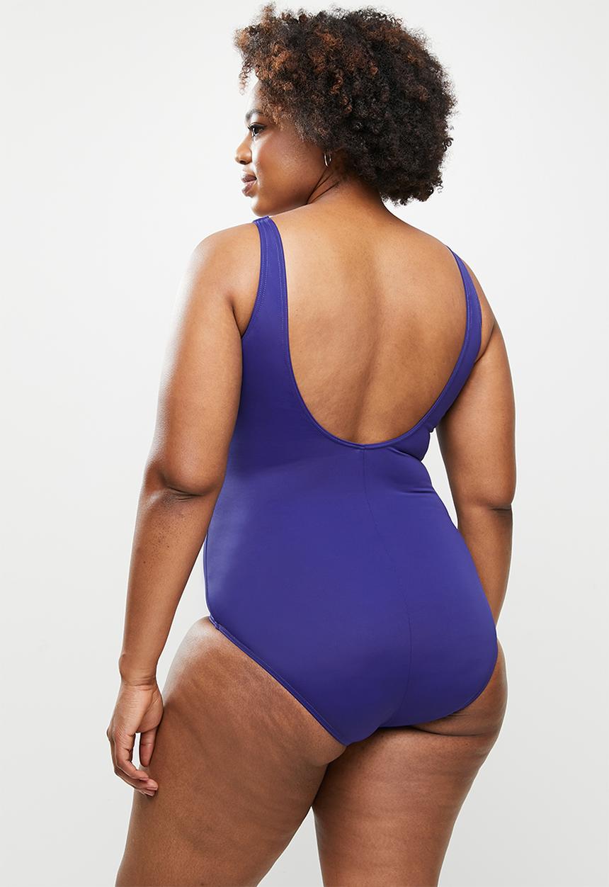 Jacqueline - Dart one piece - blue
