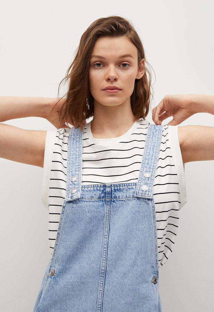 MANGO - Dungaree dress india - blue