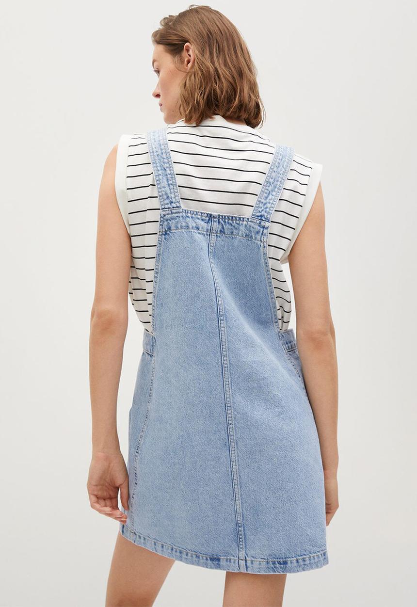 MANGO - Dungaree dress india - blue
