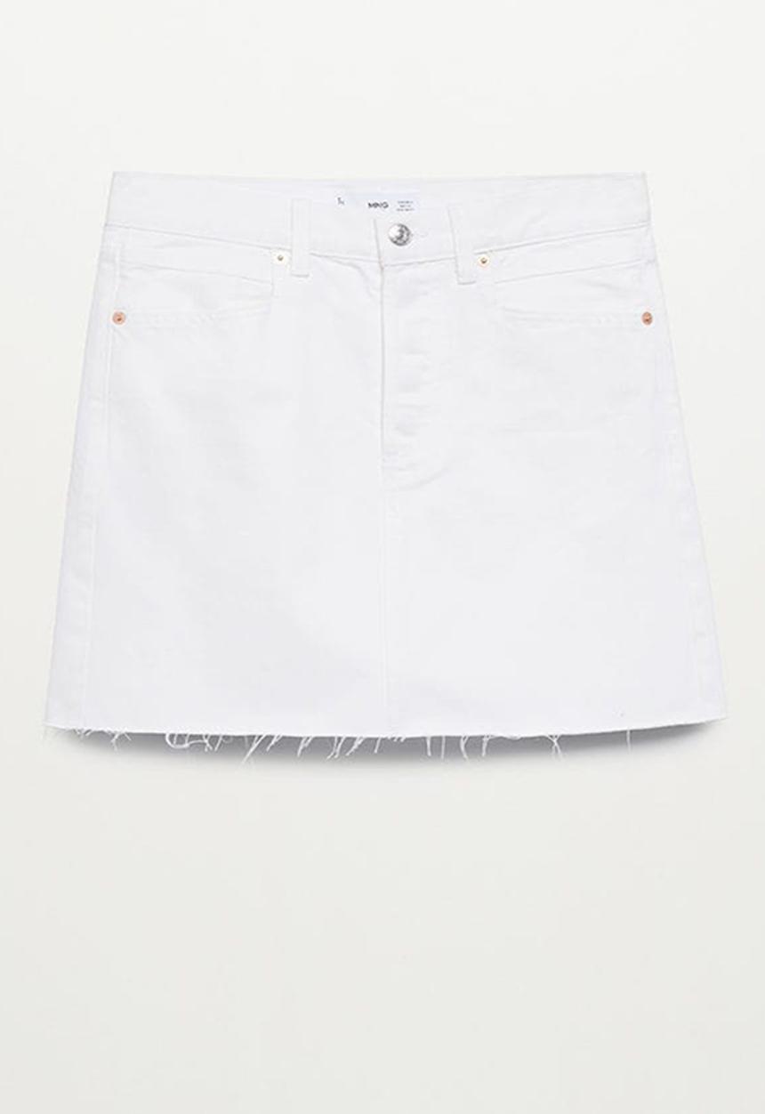 MANGO - Skirt rachel - white