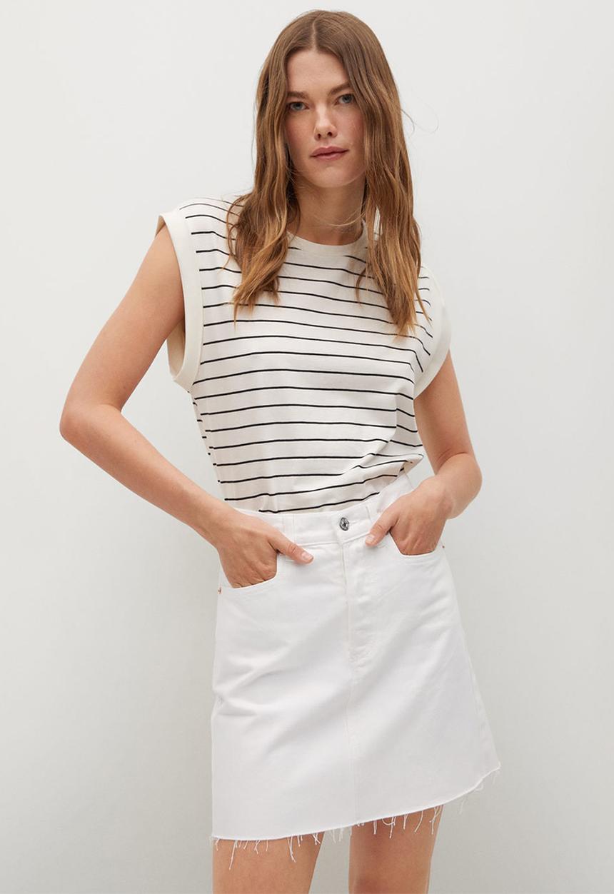 MANGO - Skirt rachel - white