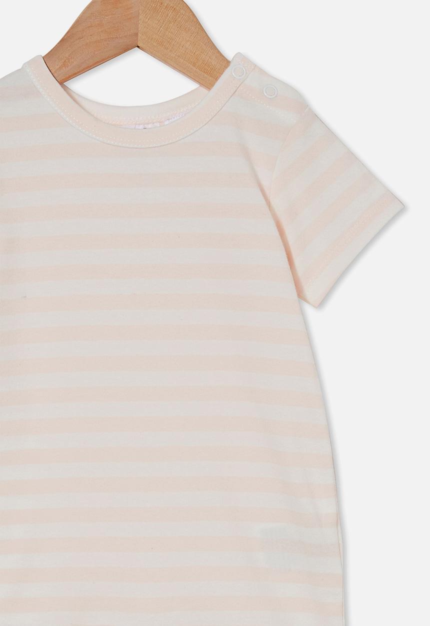 Cotton On - The short sleeve romper - light pink 