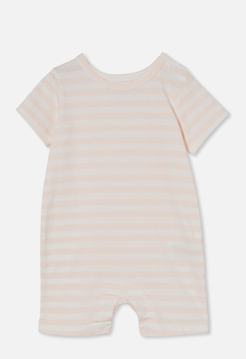 Cotton On - The short sleeve romper - light pink 