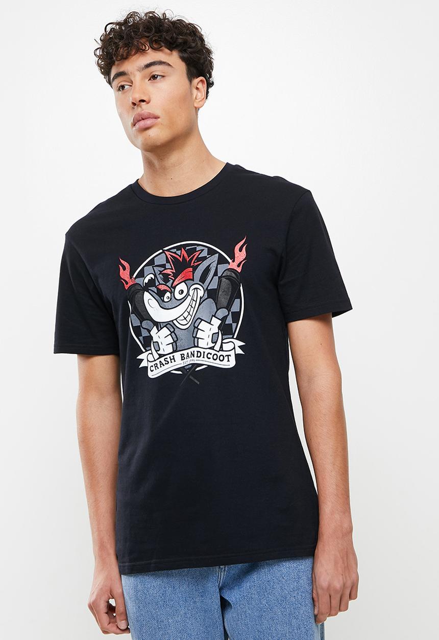 STYLE REPUBLIC - Crash bandicoot tee - black