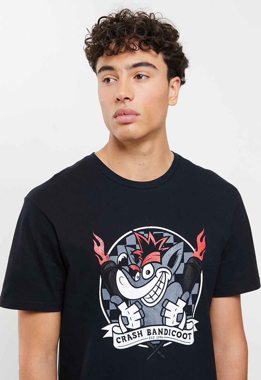 STYLE REPUBLIC - Crash bandicoot tee - black