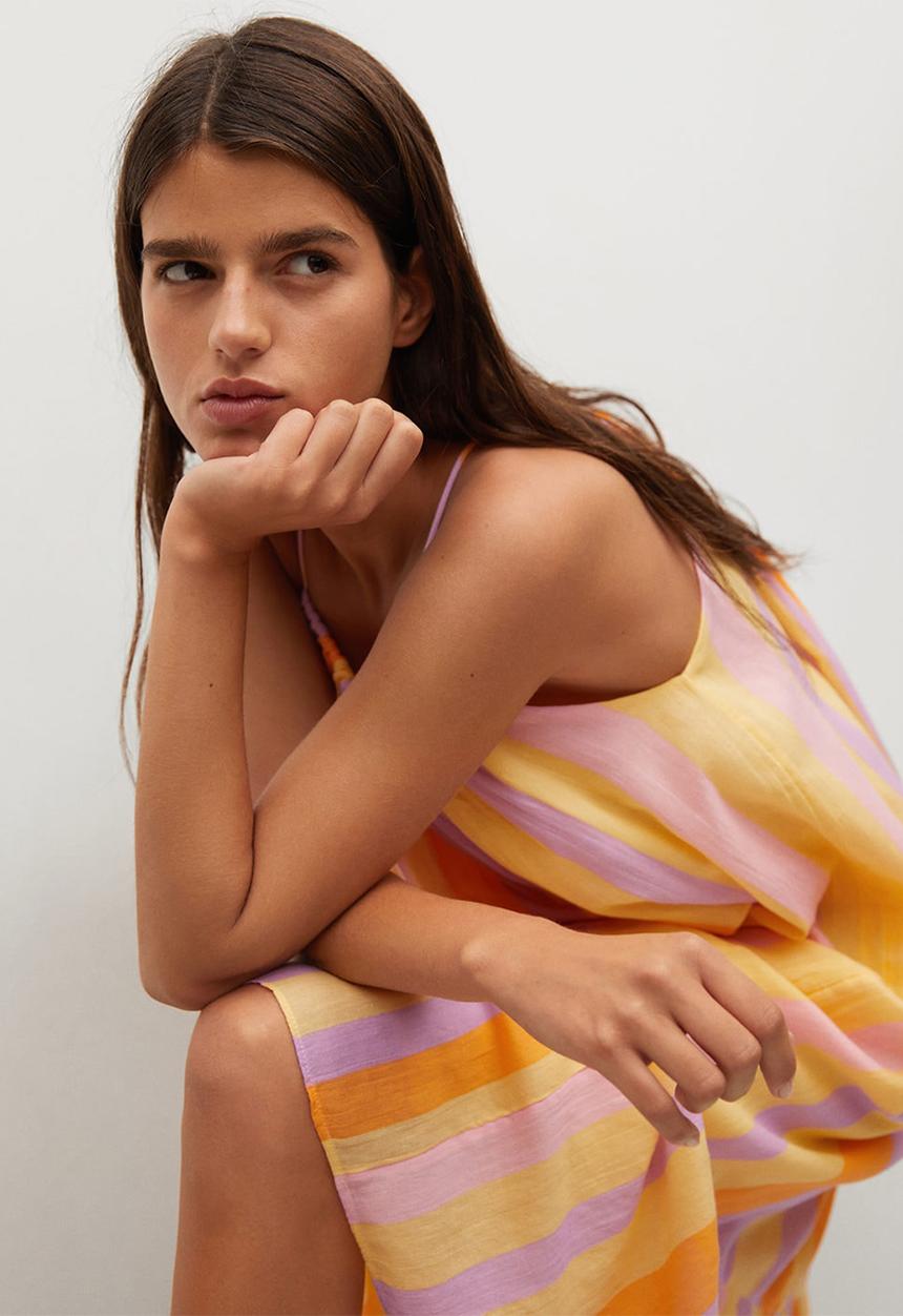 MANGO - Dress niza - yellow