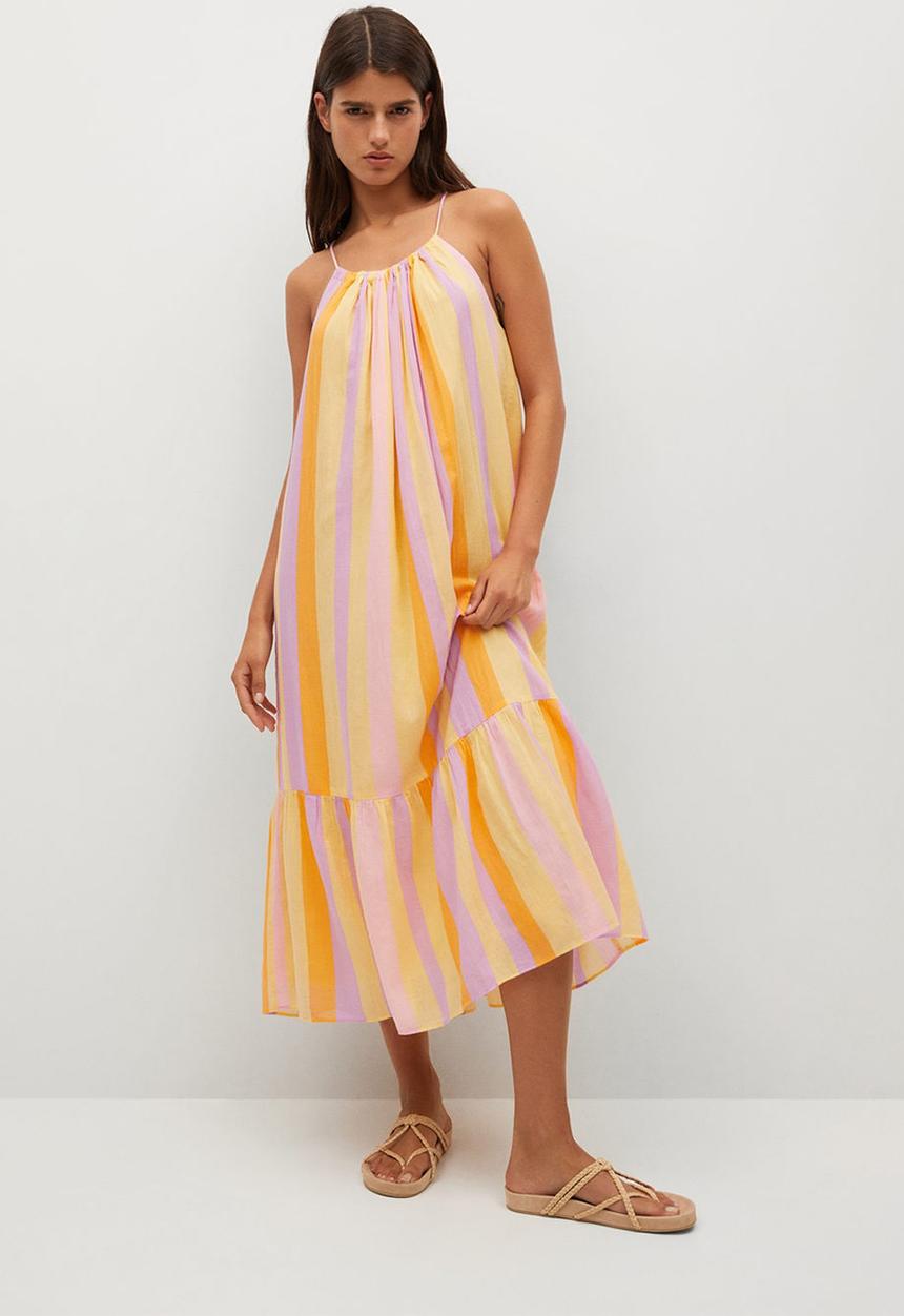 MANGO - Dress niza - yellow