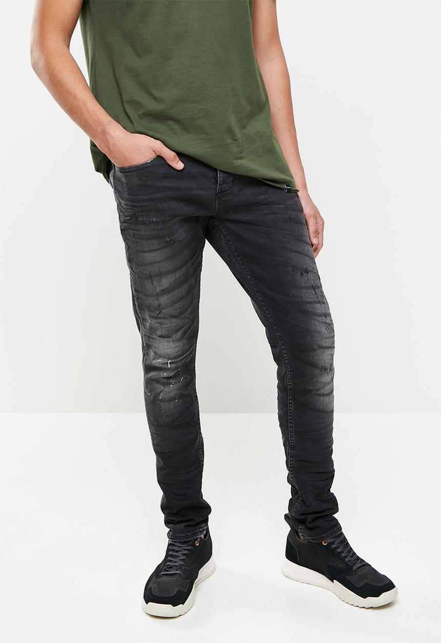 S.P.C.C - Kerosene feather fit skinny jeans - black