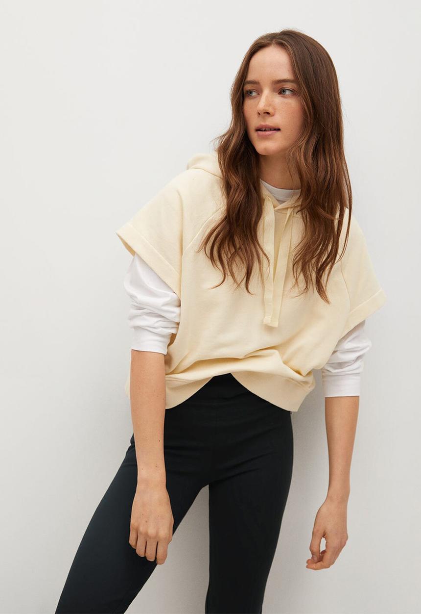 MANGO - Leggings puntacre-a - black