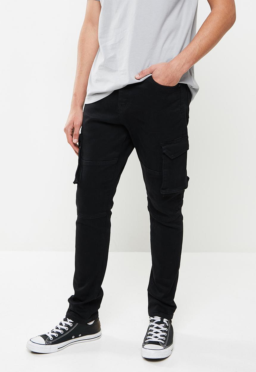 S.P.C.C - Matador sabre fit tapered leg jeans - black