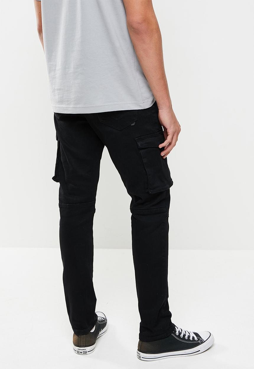 S.P.C.C - Matador sabre fit tapered leg jeans - black