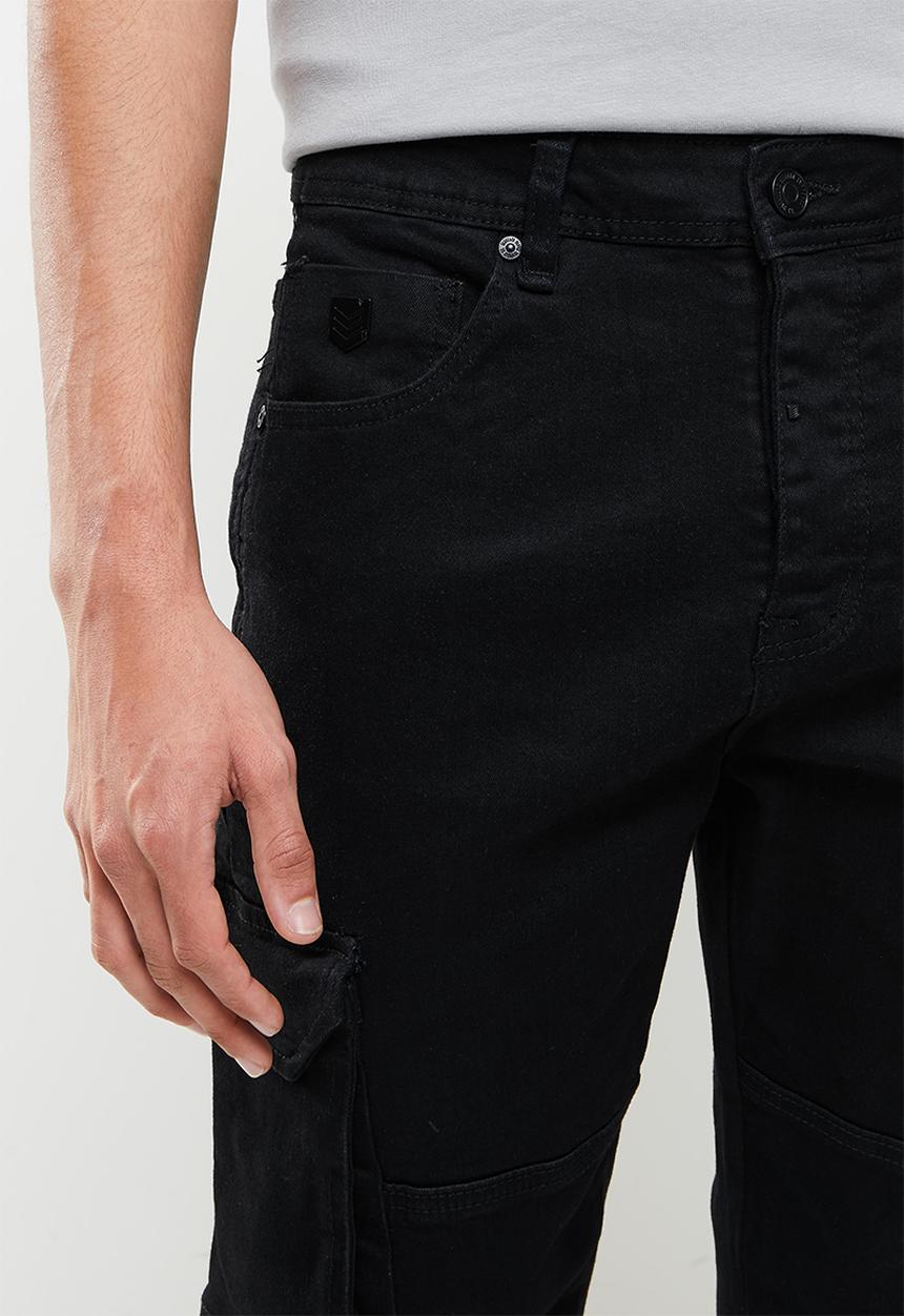 S.P.C.C - Matador sabre fit tapered leg jeans - black