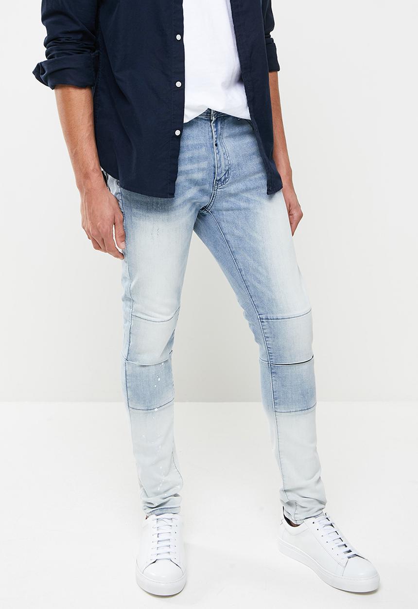 S.P.C.C - Blizzard trench fit super skinny jeans - light blue