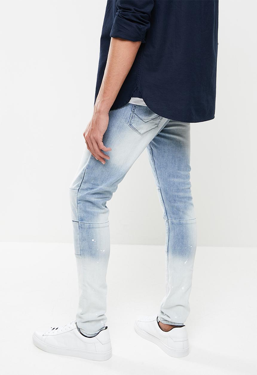 S.P.C.C - Blizzard trench fit super skinny jeans - light blue